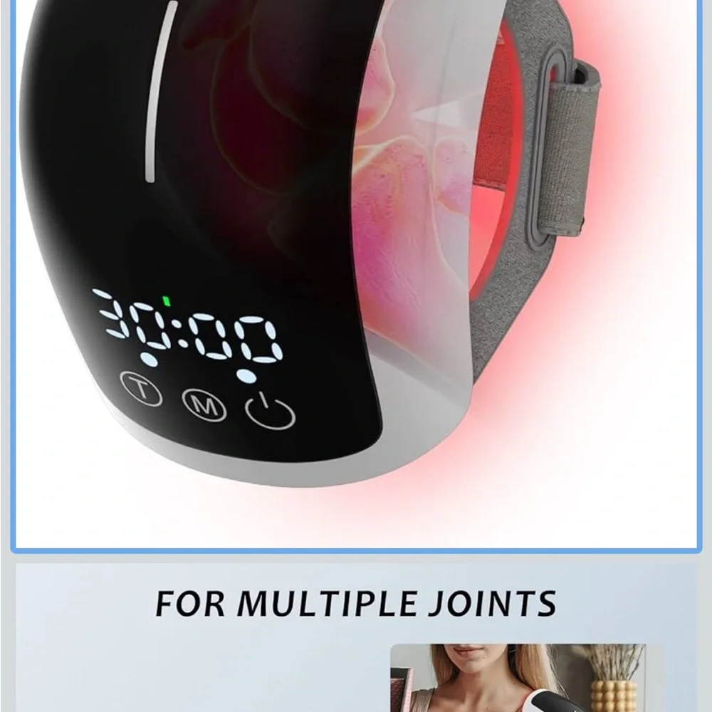 Advanced Black and Gray Wearable Joint Massager